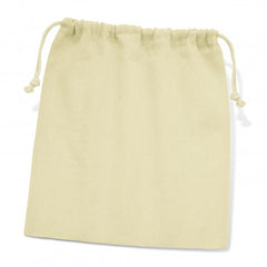 Calico/Cotton Drawstring Pouch- Large