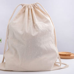 Calico/Cotton Backpack - Drawstring