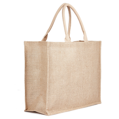 Jute Hessian Shopping Bag - Natural