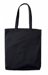 Black Cotton Tote Bag with Base Gusset